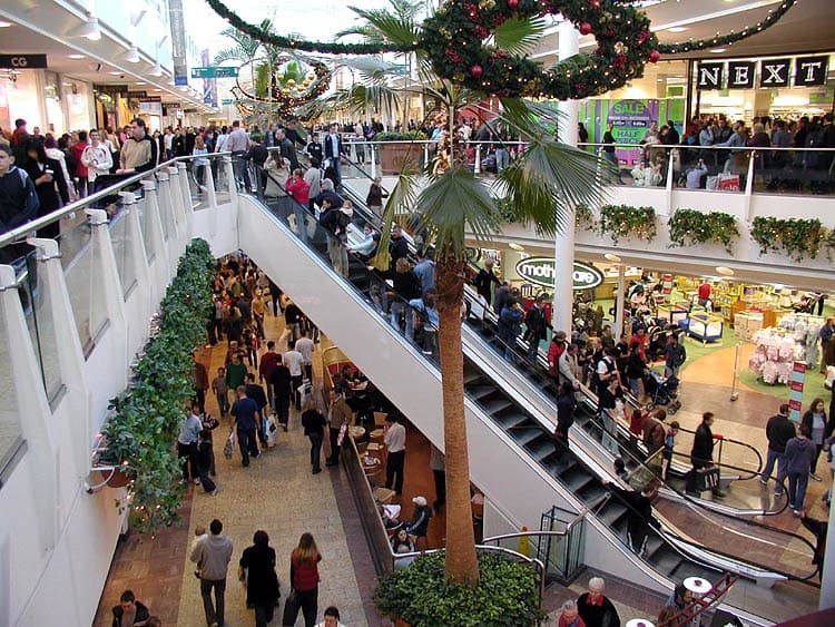 Shoppen winkelcentrum